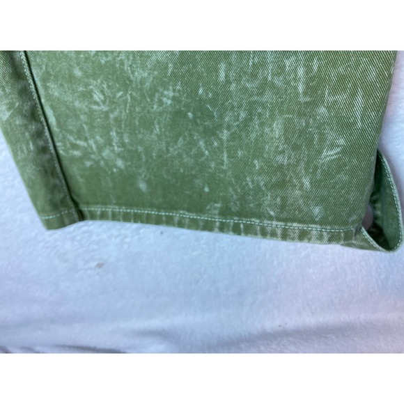 Fashion Nova Women's Junior Size 11 Green Cargo Jeans Hip Hop Skater Wide Leg - Picture 15 of 16